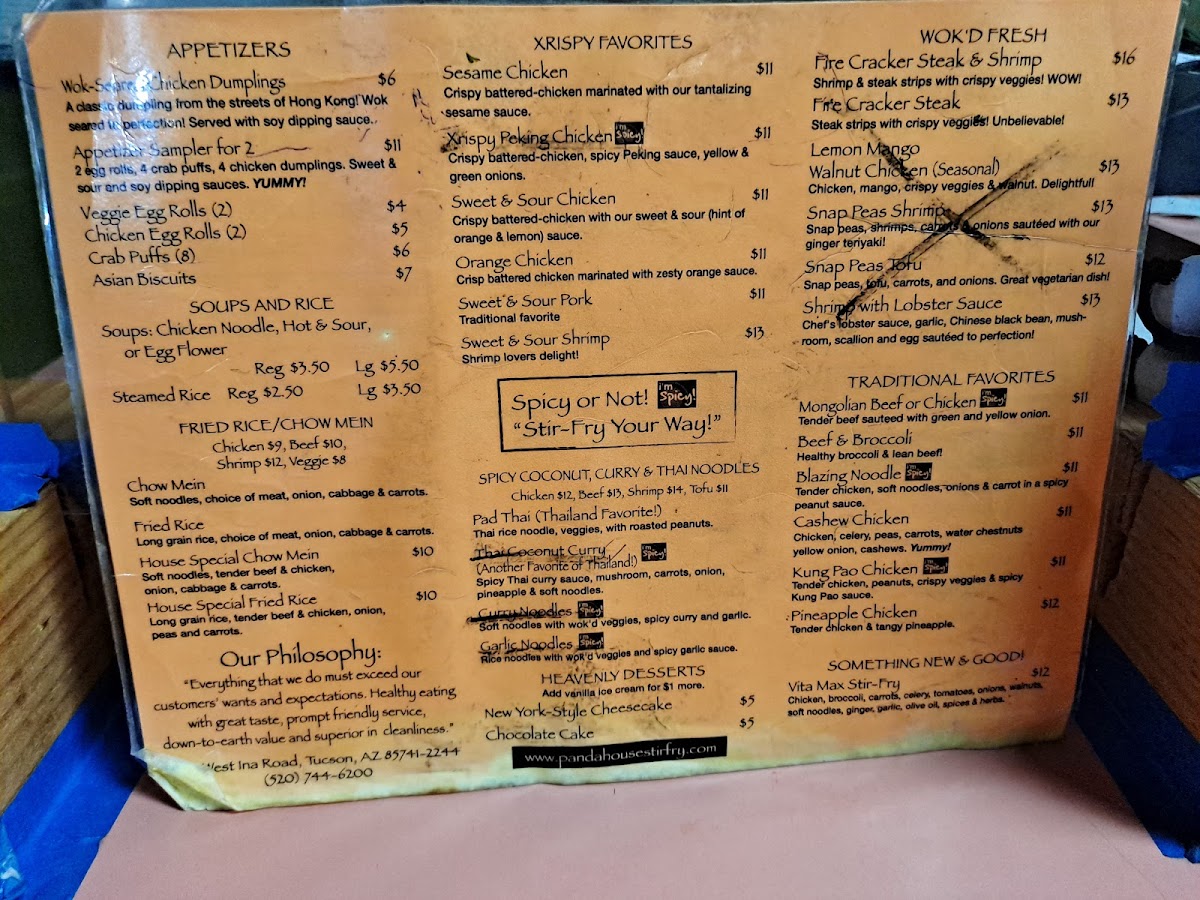 Menu Panda House Stir-Fry Mongolian Grill-2